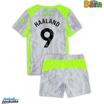 Manchester City Erling Haaland #9 Tredjedraktsett Barn 2025-26 Kortermet (+ Korte bukser)